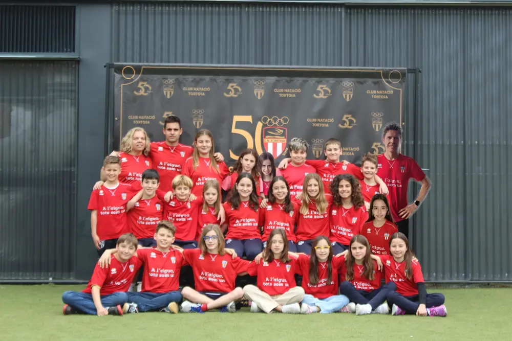 Foto de grup de l'equip Prebenjamins i Benjamins